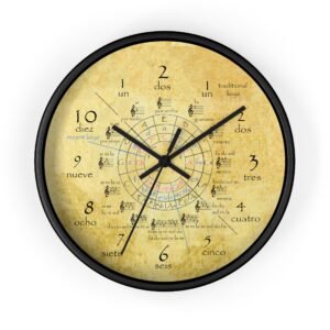 Musical Notes Wall Clock - Decorative Timepiece for Music Lovers