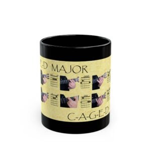 The CAGED Chord System - Black Mug (11oz, 15oz)